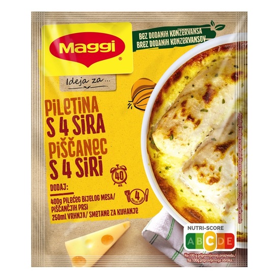 Začimbna mešanica za piščanca s 4 siri, Maggi, 32 g