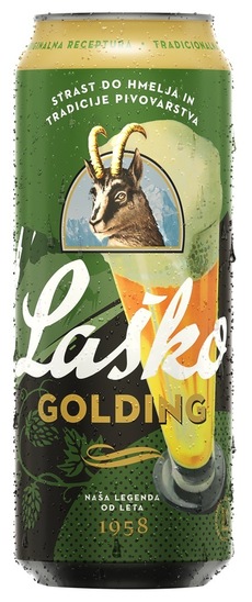 Pivo Laško Golding, svetlo, 5,4 % alkohola, 0,5 l