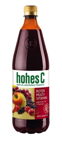 Sok, Multivitamin red, Hohes C, 1 l