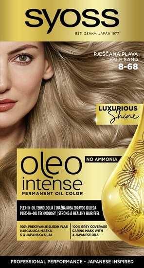 Barva za lase Color Oleo, 8-68 peščeno blond, Syoss