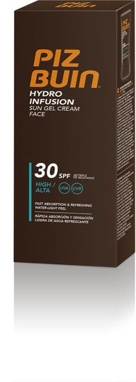 Krema za sončanje za obraz Hydro infusion SPF30, Piz Buin, 50 ml