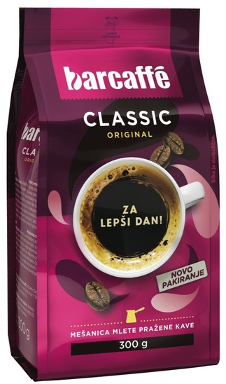 Mleta kava, Classic, Barcaffe, 300 g