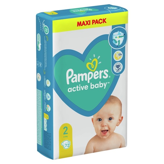 Plenice Pampers Maxi Pack S2 (4-8 kg), 72/1