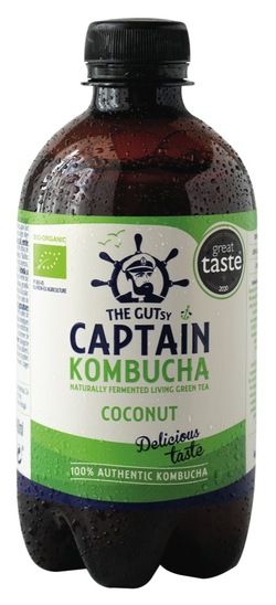 Gazirana pijača Kokos, Captain Kombucha, 400 ml