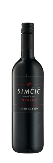 Merlot, rdeče vino, Simčič, 0,75 l