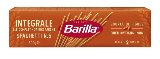 Polnozrnati špageti, št. 5, Barilla, 500 g