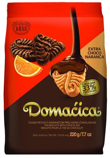 Keksi Extra Choco, pomaranča, Domaćica, 220 g