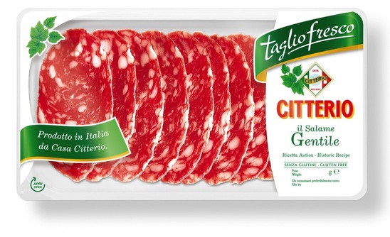 Narezek salama Gentile, Citterio, 70 g, pakirano