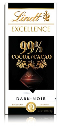 Čokolada Excellence 99 %, Lindt, 50 g