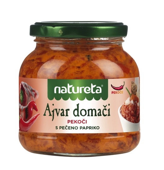 Domači ajvar, pekoči, Natureta, 290 g