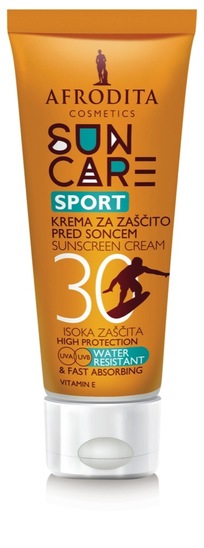 Krema, Sport, Sun Care, Afrodita, 90 ml