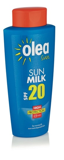 Mleko za zaščito pred soncem, SPF 20, Olea, 200 ml