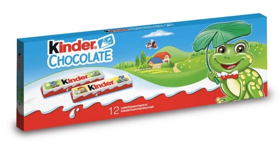 Mlečna čokolada, Kinder, 150 g, 12/1