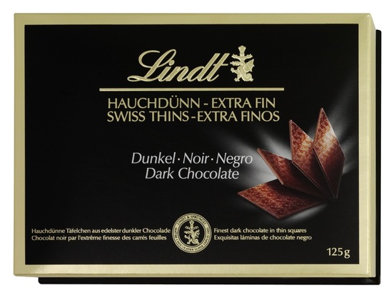 Temne čokoladne ploščice, Lindt, 125 g