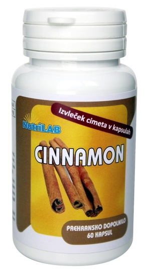 Kapsule cinnamon, Nutrilab, 60 kosov