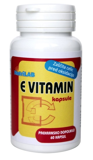 Prehransko dopolnilo Vitamin E, Nutrilab, 60/1