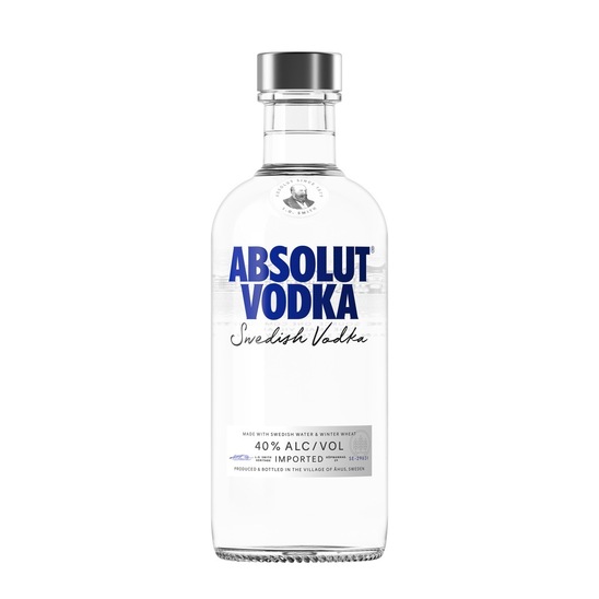 Vodka, Absolut, 40 % alkohola, 0,5 l