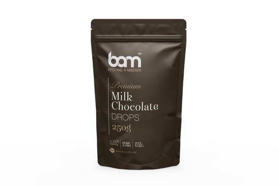 Čokoladne kapljice, mlečna čokolada, BAM, 250 g