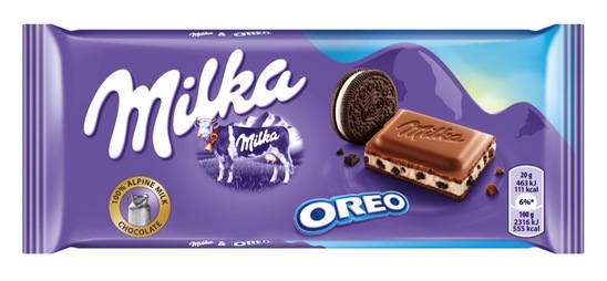 Čokolada Oreo, Milka, 100 g