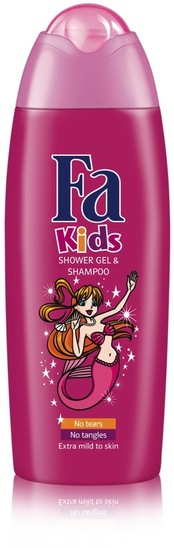 Otroški gel za tuširanje Fa Kids Mermaid, 250 ml