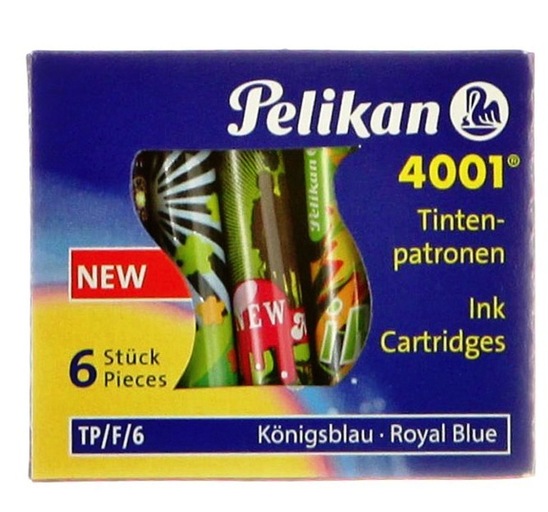 Vložek za nalivno pero Pelikan, kraljevo modra barva