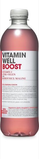 Voda z okusom, Boost, Vitamin Well, 0,5 l