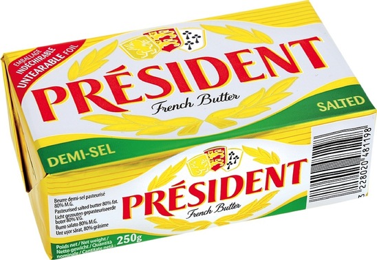Polslano maslo, President, 250 g