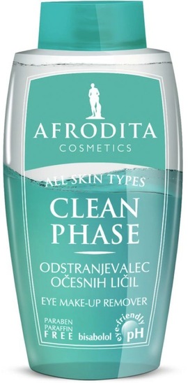 Odstranjevalec očesnih ličil Afrodita Clean Phase, 125 ml