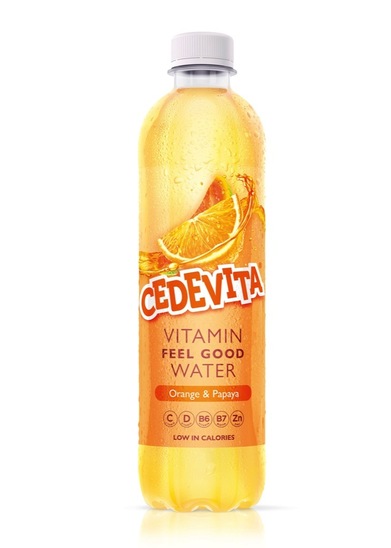 Voda z okusom, pomaranča in papaya, Cedevita, 0,5 l