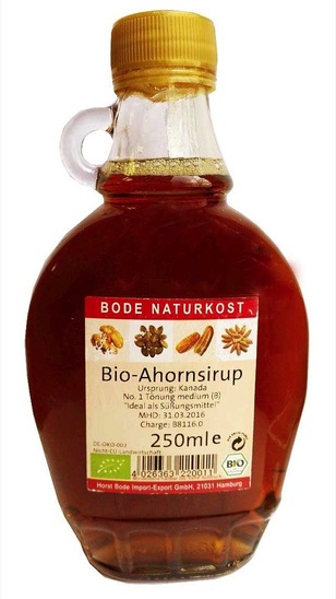 Bio javorjev sirup, Bode Naturkost, 250 ml