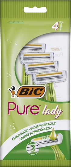 Ročni brivnik 3 Lady, Bic, 4 kosi