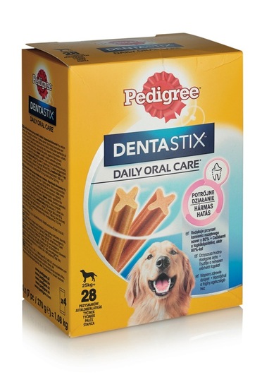 Priboljšek za pse Dentastix Large, Pedigree, 4 x 270 g