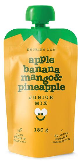 Sadna kaša Junior, jabolko, banana, mango in ananas, Nutrino Lab, 180 g