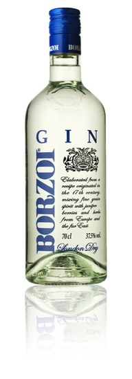 Gin, Borzoi, 37,5 % alkohola, 0,7 l