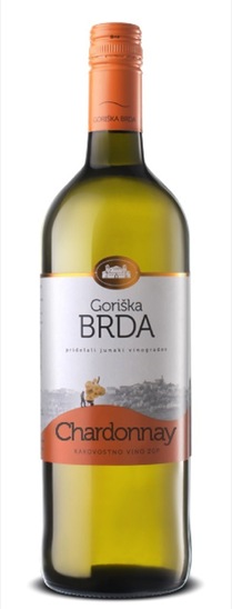 Chardonnay, kakovostno belo vino, Vinska klet Goriška Brda, 1 l