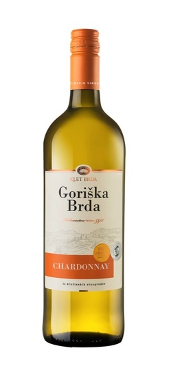 Chardonnay, kakovostno belo vino, Vinska klet Goriška Brda, 1 l