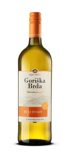 Beli pinot, kakovostno belo vino, Vinska klet Goriška Brda, 1 l