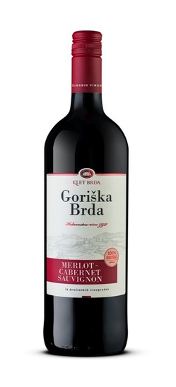 Cabernet-merlot, kakovostno rdeče vino, Vinska klet Goriška Brda, 1 l