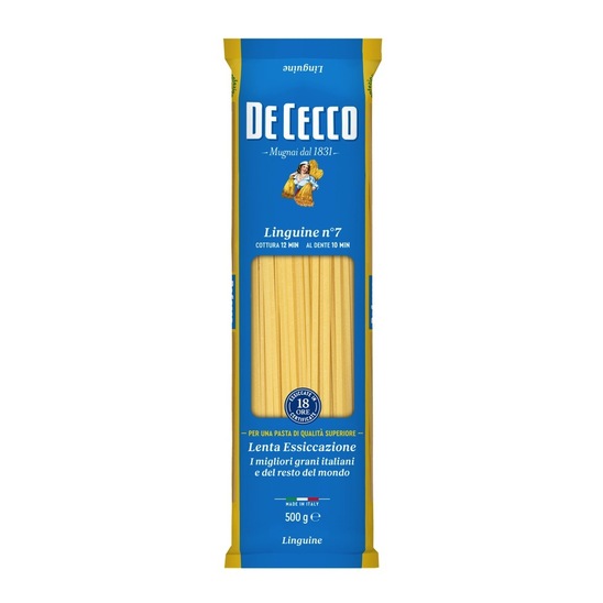 Ploščati špageti, Linguini št. 7, De Cecco, 500 g