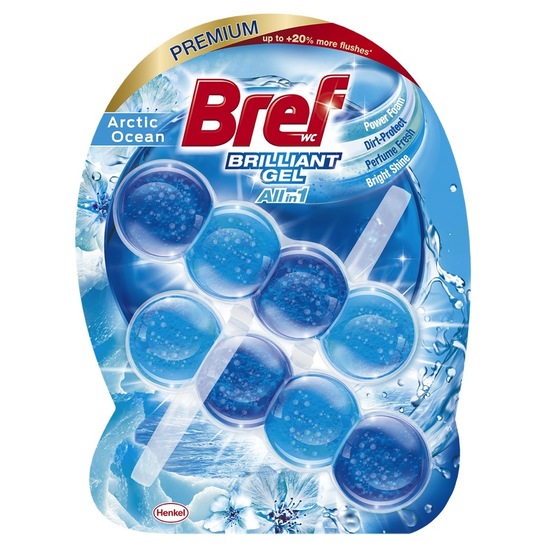 WC osvežilec, Bref Brilliant Gel Arctic Ocean, 2 x 42 g