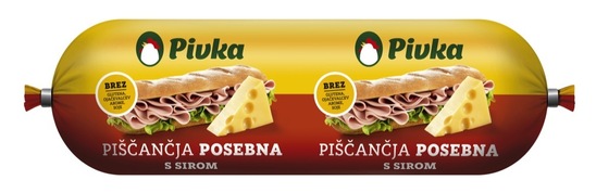 Posebna salama s sirom, Pivka, pakirano, 400 g