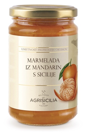 Marmelada Agrisicialia, mandarina, Sicilija, 240 g