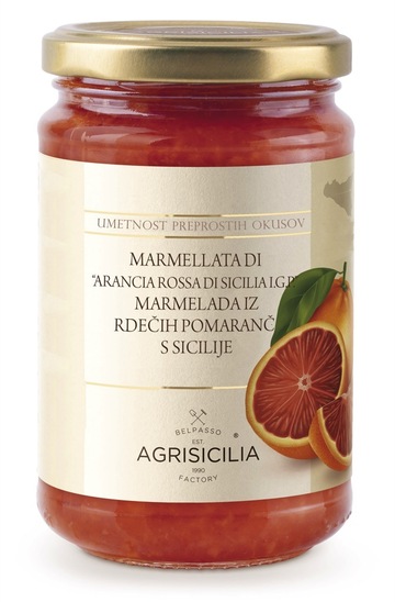 Marmelada Agrisicilia, rdeča pomaranča, Sicilija, 240 g