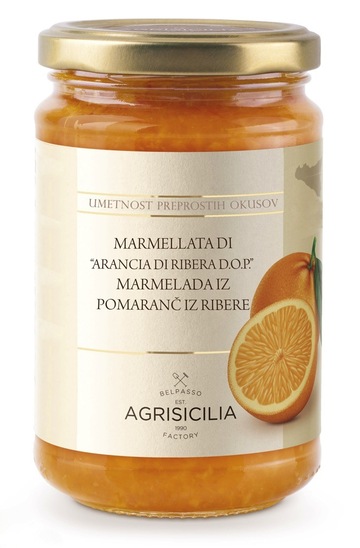 Marmelada Agrisicilia pomaranča Ribela Sicilija, 240 g