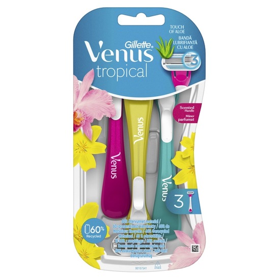 Ročni brivnik Venus Tropical, Gillette, 3 kosi