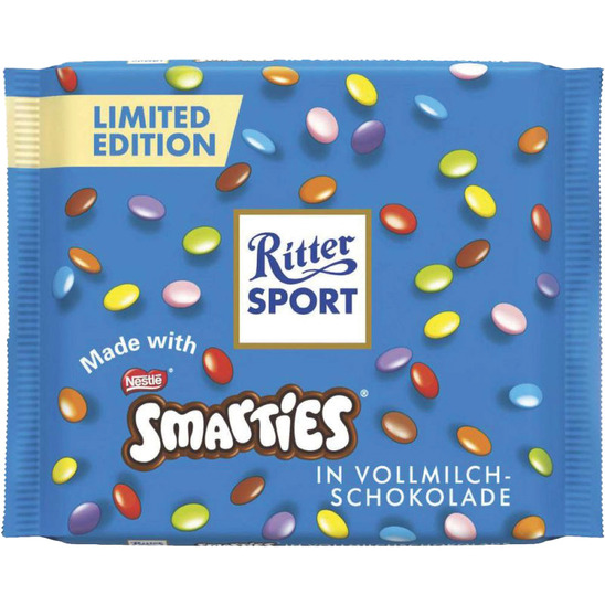 Mlečna čokolada, Smarties, Ritter Sport, 100 g