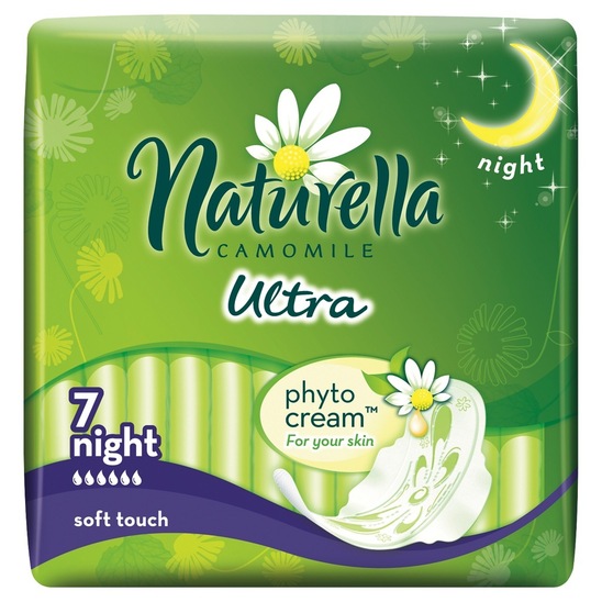 Damski nočni vložki Naturella Ultra Night, 7 kosov