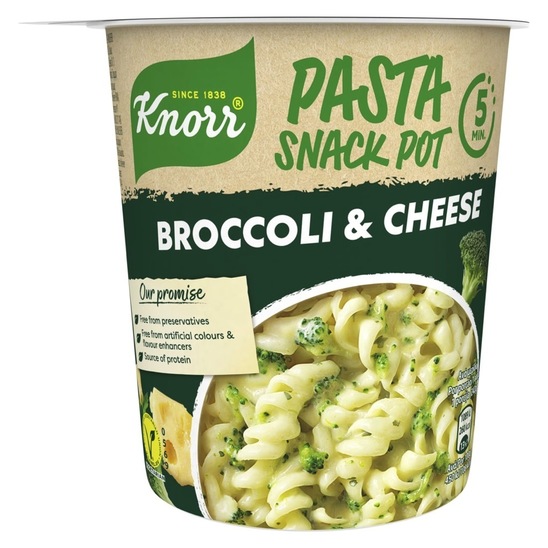 Testenine brokoli in sir, Pasta Snack, Knorr, 62 g