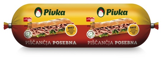 Posebna piščančja salama, Pivka, pakirano, 400 g