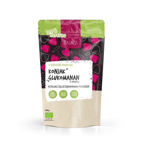 Bio konjak glukomanan, Malinca, 100 g